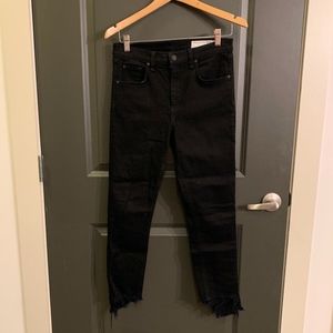 rag & bone Skinny Black Capri - Sz 28